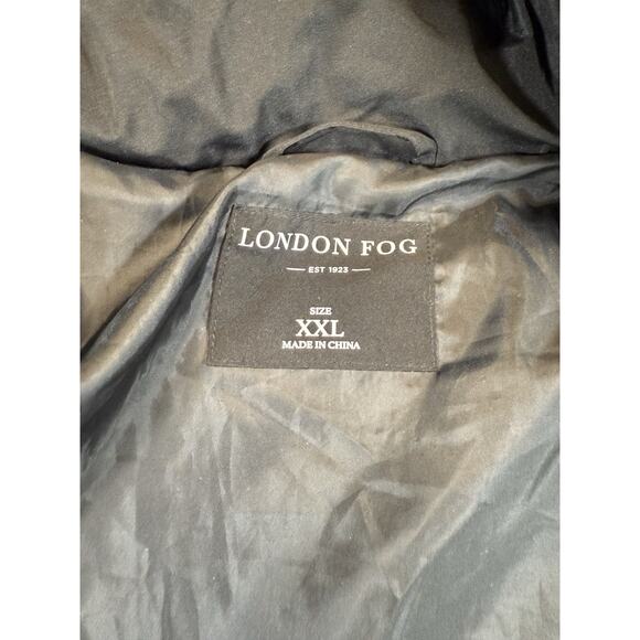 London Fog Womens Coat Black XXL Puffer Faux Fur Detachable Hood Jacket - Picture 7 of 9